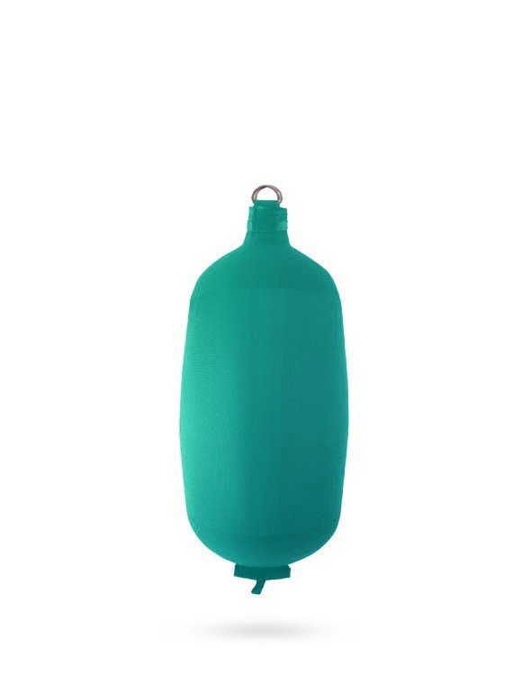 Pare-battage cylindrique C73 en textile lagoon FENDERTEX®