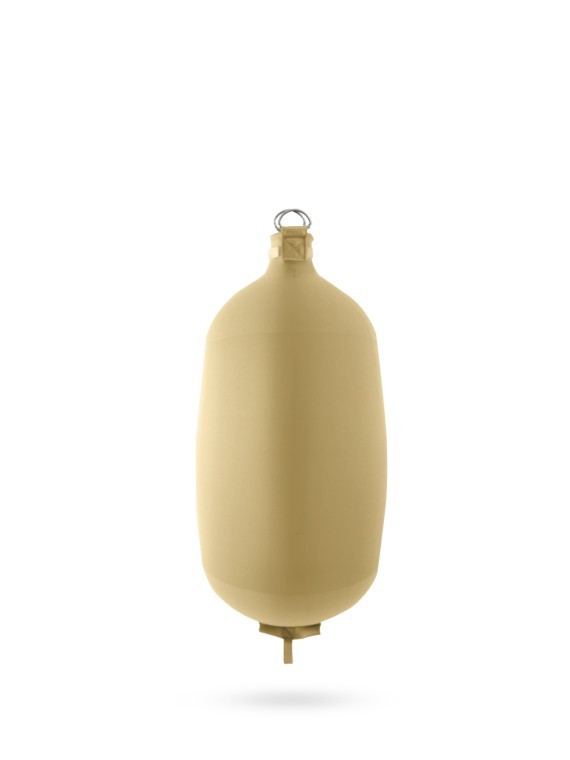 Pare-battage cylindrique C73 en textile beige FENDERTEX®