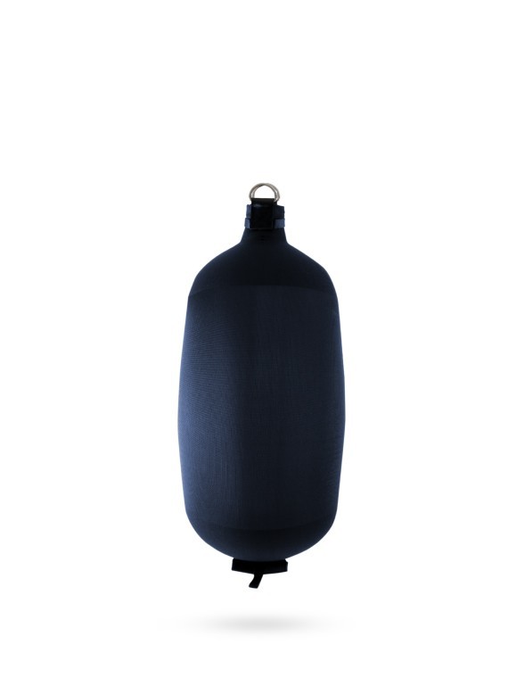 Pare-battage cylindrique C73 en textile bleu FENDERTEX®