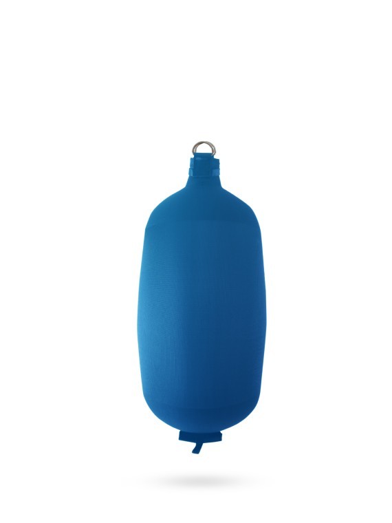 Pare-battage cylindrique C73 en textile bleu royal FENDERTEX®
