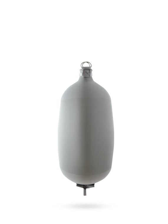 Pare-battage cylindrique C73 en textile gris FENDERTEX®