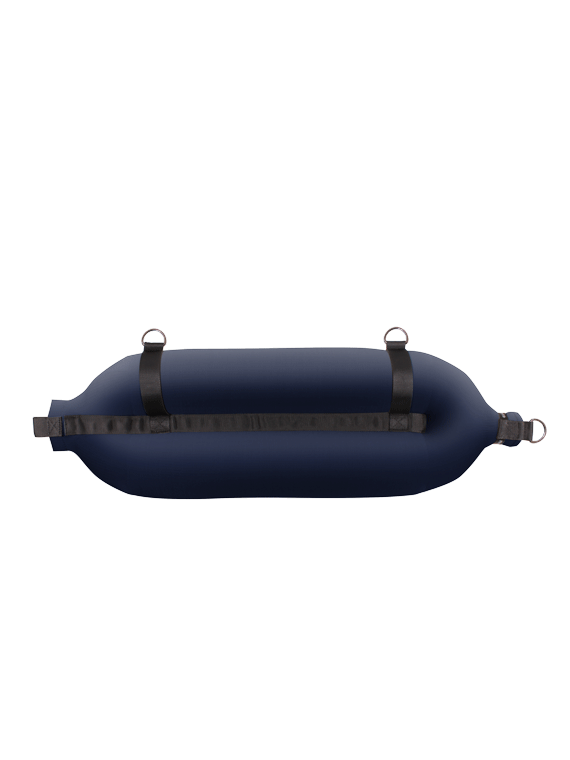 Pare-battage tubulaire T248 en textile bleu FENDERTEX®