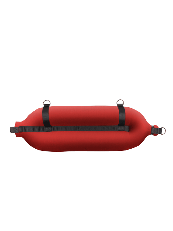 Pare-battage tubulaire T248 en textile rouge FENDERTEX®