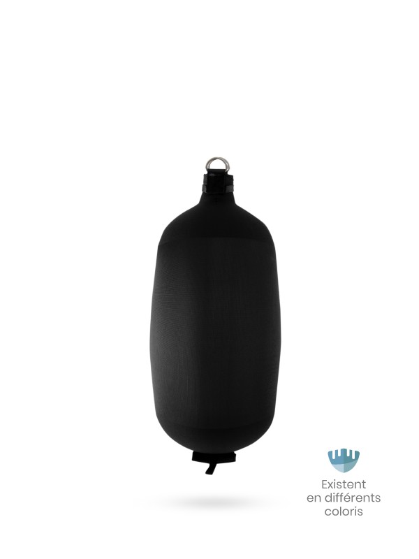 Pare-battage cylindrique C73 en textile noir FENDERTEX®