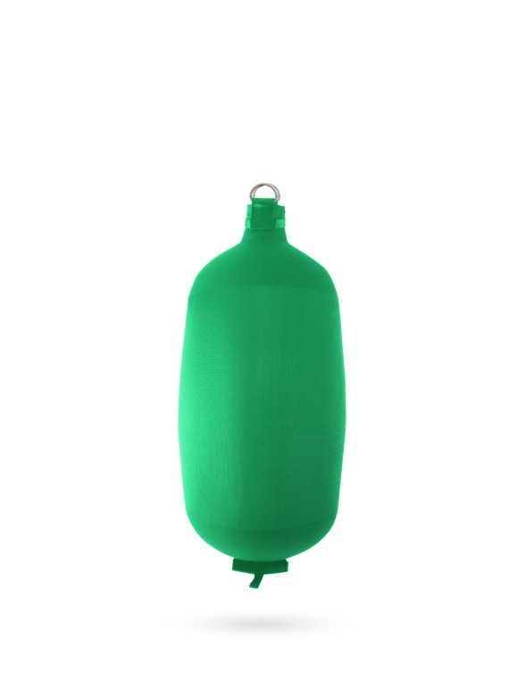 Pare-battage cylindrique C73 en textile vert FENDERTEX®