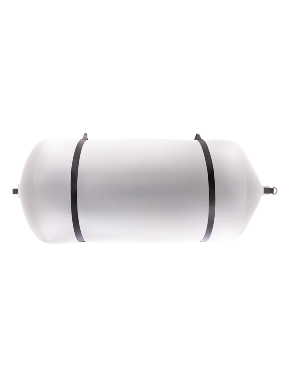 Défense cylindrique C175R en textile blanc FENDERTEX®