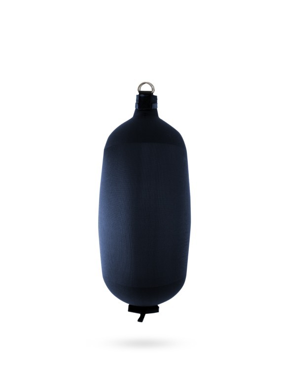Pare-battage cylindrique C84 en textile bleu FENDERTEX®