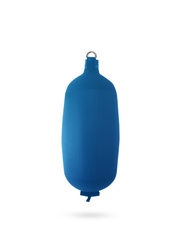 Pare-battage cylindrique C84 en textile bleu royal FENDERTEX®