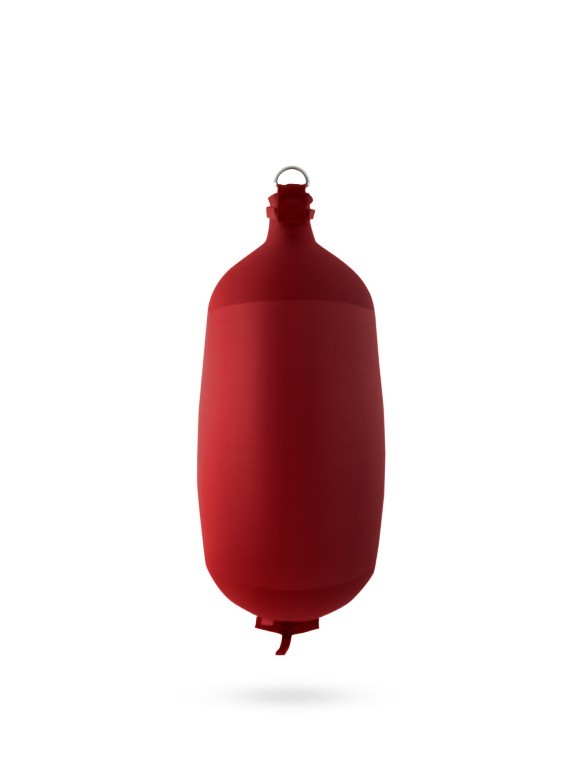 Pare-battage cylindrique C84 en textile bordeaux FENDERTEX®
