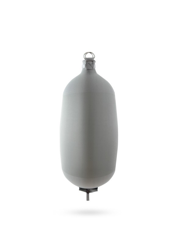 Pare-battage cylindrique C84 en textile gris FENDERTEX®
