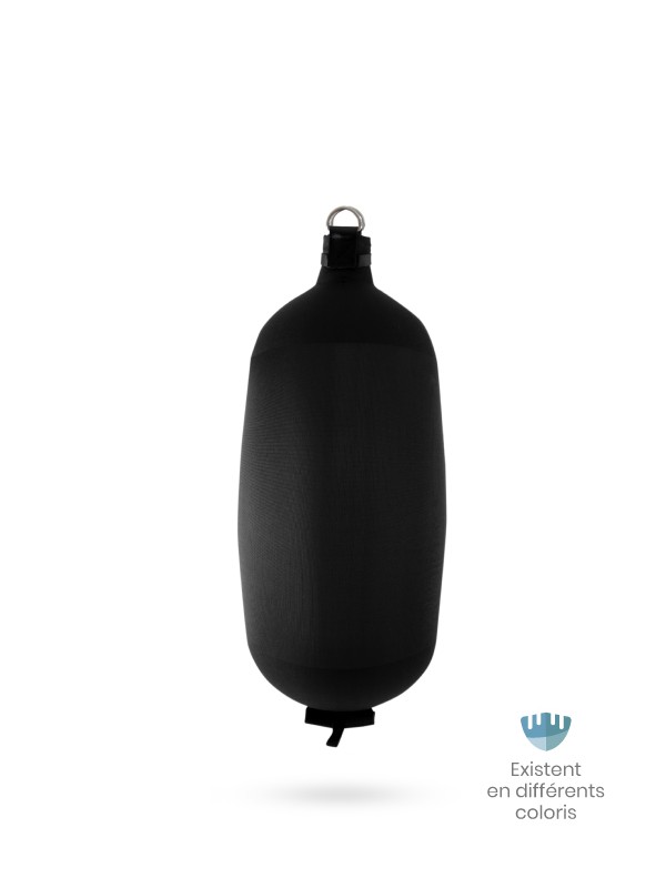 Black textile cylindrical fender C84 FENDERTEX®