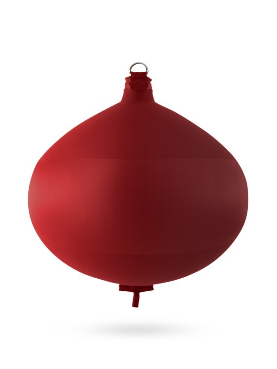 Pare-battage sphérique S100 en textile bordeaux FENDERTEX®