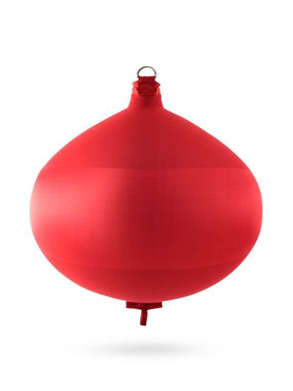 Red textile spherical fender S100 FENDERTEX®
