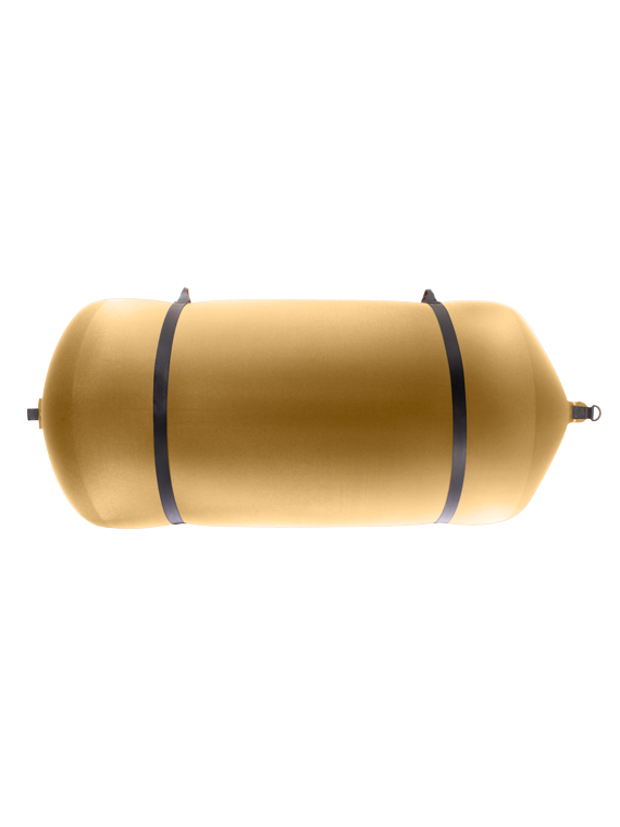 Défense cylindrique C175R en textile beige FENDERTEX®
