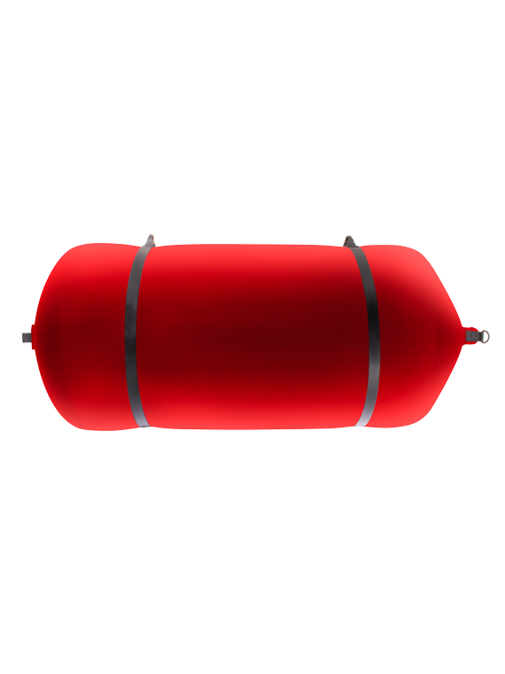 Défense cylindrique C175R en textile rouge FENDERTEX®