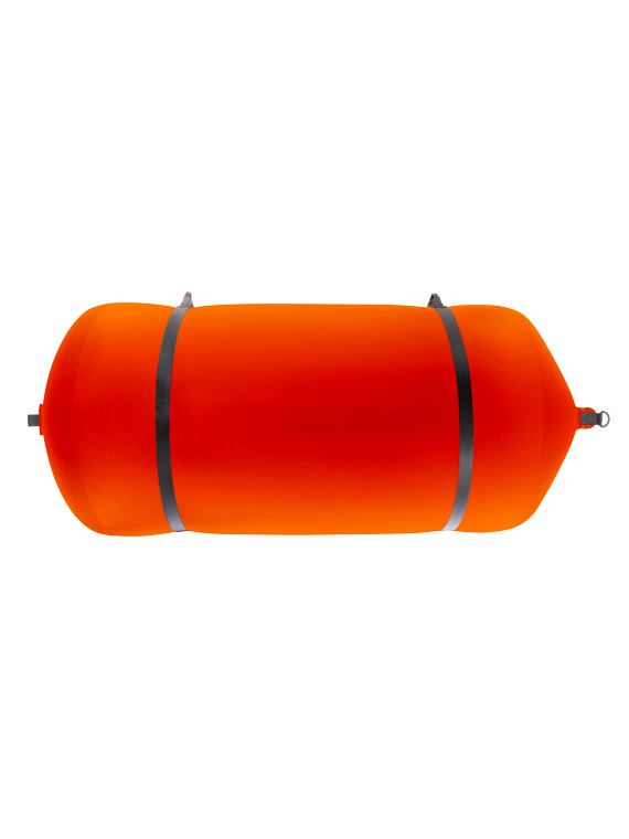 Défense cylindrique C175R en textile orange FENDERTEX®