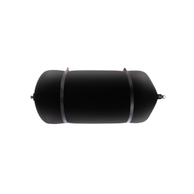 Défense cylindrique C175R en textile noir FENDERTEX®