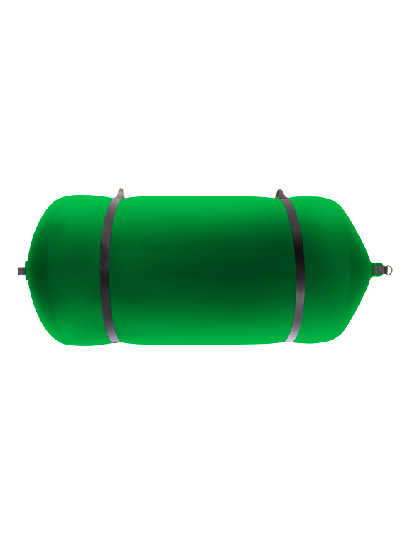 Défense cylindrique C175R en textile vert FENDERTEX®