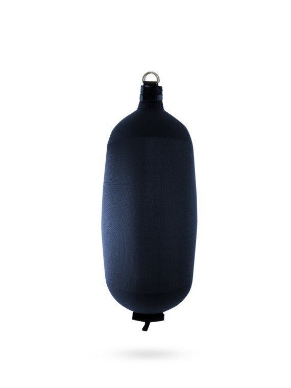 Pare-battage cylindrique C104 en textile bleu FENDERTEX®