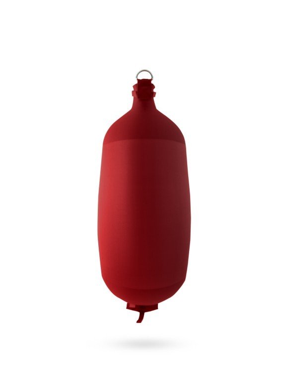 Pare-battage cylindrique C104 en textile bordeaux FENDERTEX®
