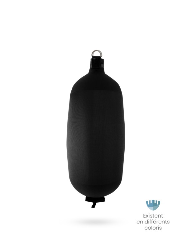 Black textile cylindrical fender C104 FENDERTEX®