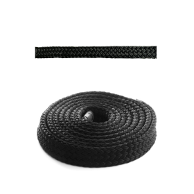 Bout plat noir sans épissure - Cordage polyvalent par excellence