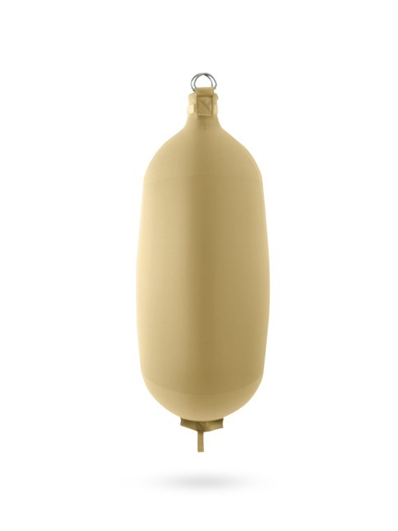 Pare-battage cylindrique C124 en textile beige FENDERTEX®