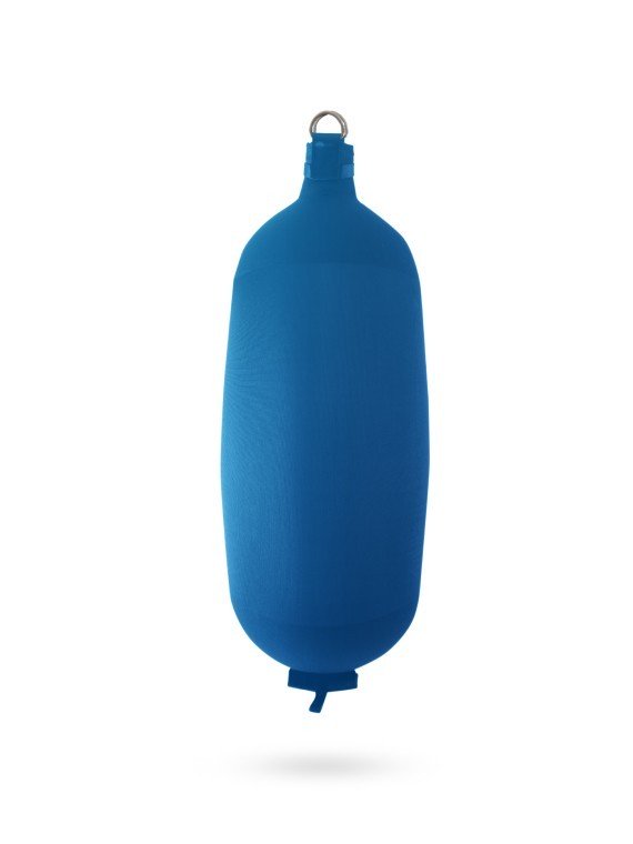 Pare-battage cylindrique C124 en textile bleu royal FENDERTEX®