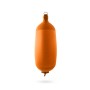 Pare-battage cylindrique C124 en textile orange FENDERTEX®
