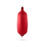 Pare-battage cylindrique C124 en textile rouge FENDERTEX®