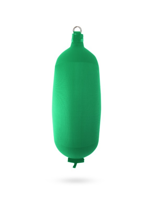 Pare-battage cylindrique C124 en textile vert FENDERTEX®