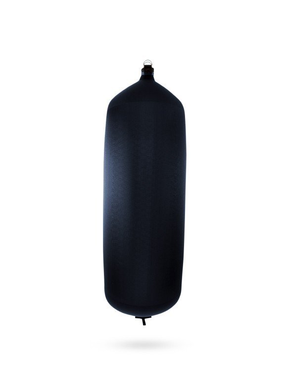 Pare-battage cylindrique C175 en textile bleu FENDERTEX®