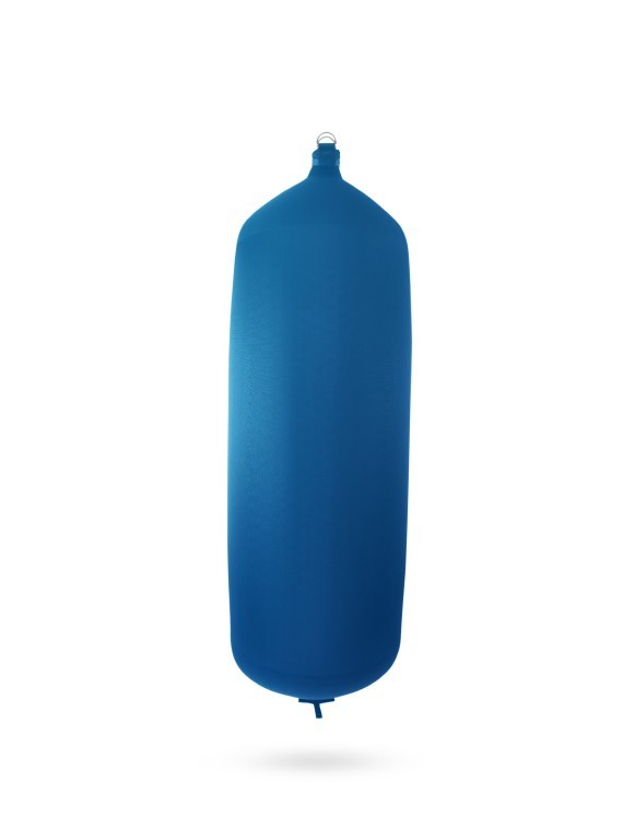 Pare-battage cylindrique C175 en textile bleu royal FENDERTEX®