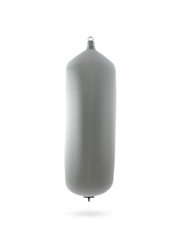 Pare-battage cylindrique C175 en textile gris FENDERTEX®