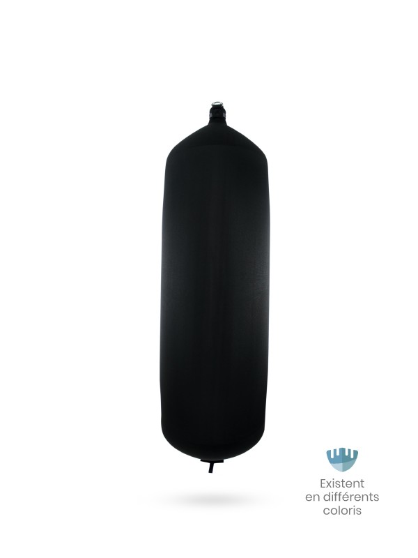 Pare-battage cylindrique C175 en textile noir FENDERTEX®