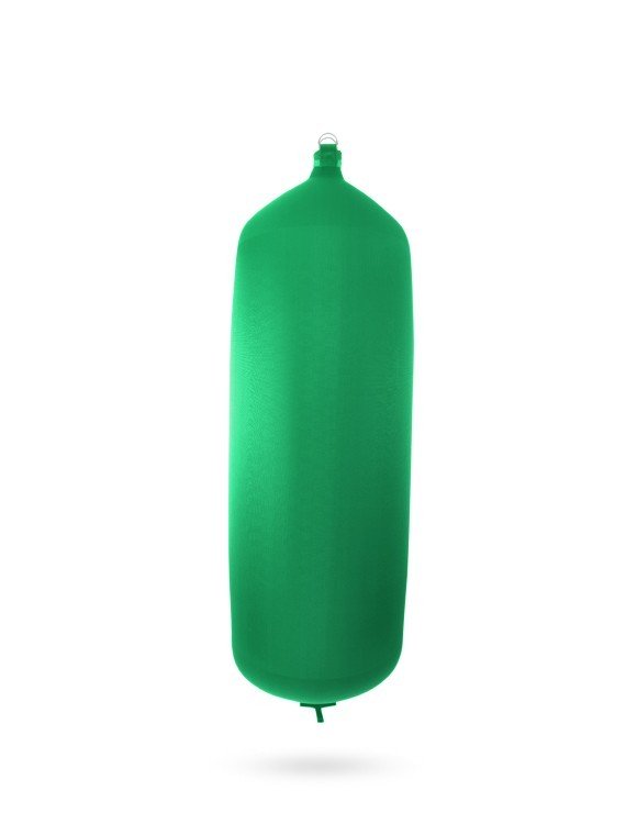 Pare-battage cylindrique C175 en textile vert FENDERTEX®