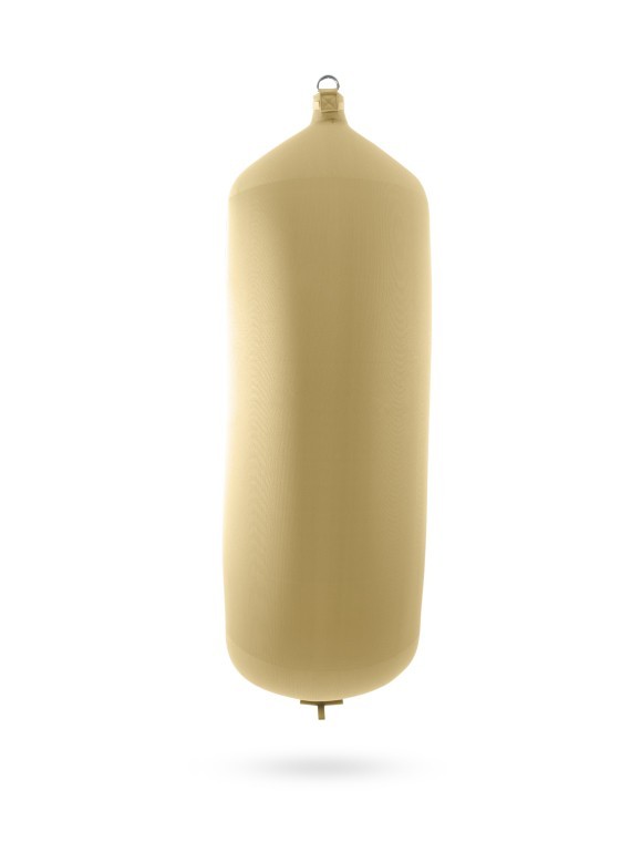 Pare-battage cylindrique C207 en textile beige FENDERTEX®