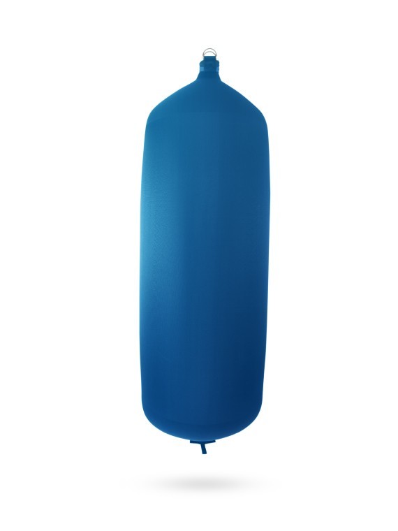 Pare-battage cylindrique C207 en textile bleu royal FENDERTEX®
