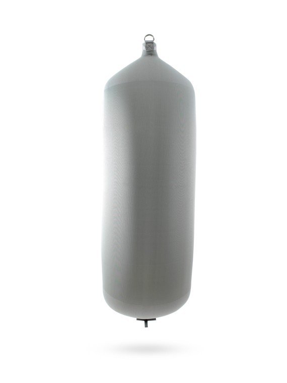 Pare-battage cylindrique C207 en textile gris FENDERTEX®
