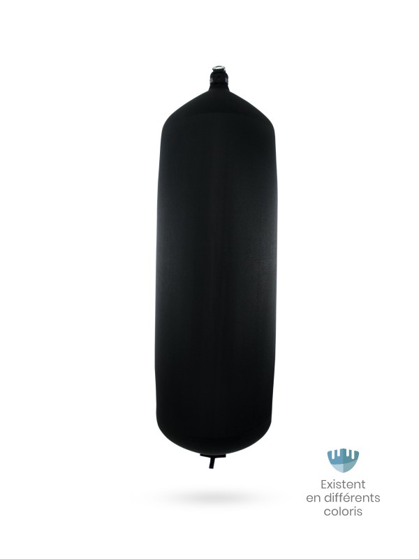 Black textile cylindrical fender C207 FENDERTEX®