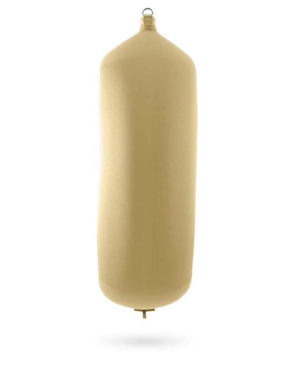 Pare-battage cylindrique C248 en textile beige FENDERTEX®