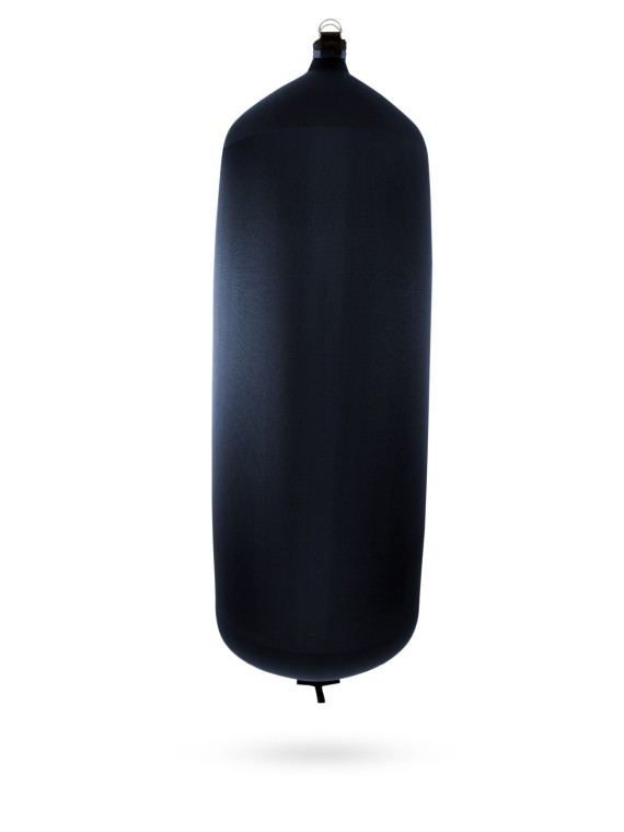Pare-battage cylindrique C248 en textile bleu FENDERTEX®