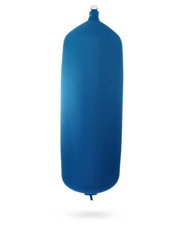 Pare-battage cylindrique C248 en textile bleu royal FENDERTEX®