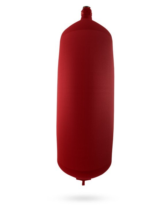 Pare-battage cylindrique C248 en textile bordeaux FENDERTEX®