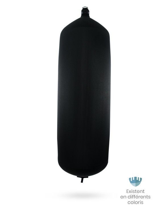 Pare-battage cylindrique C248 en textile noir FENDERTEX®