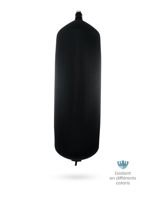 Black textile cylindrical fender C248 FENDERTEX®