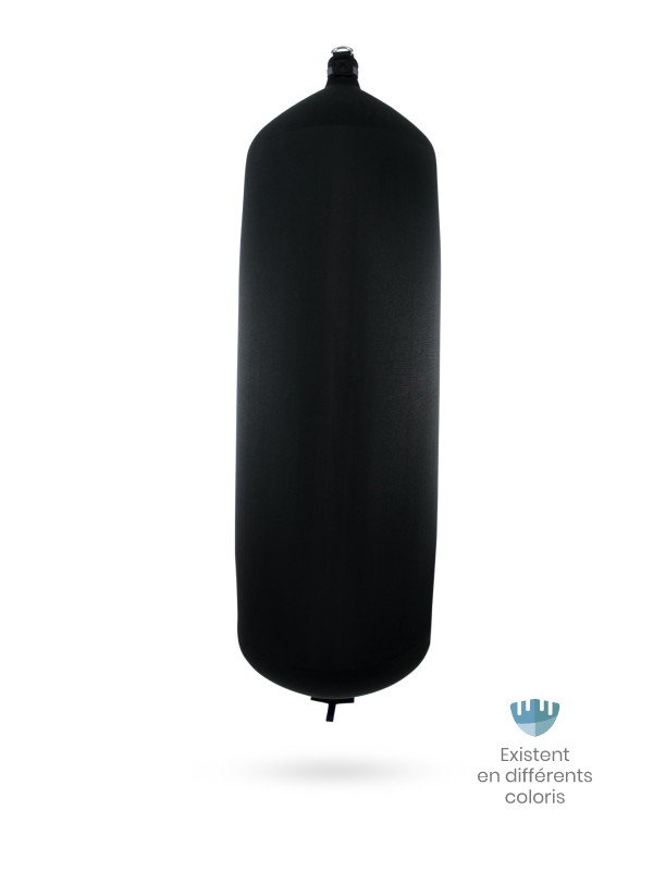 Pare-battage cylindrique C248 en textile noir FENDERTEX®