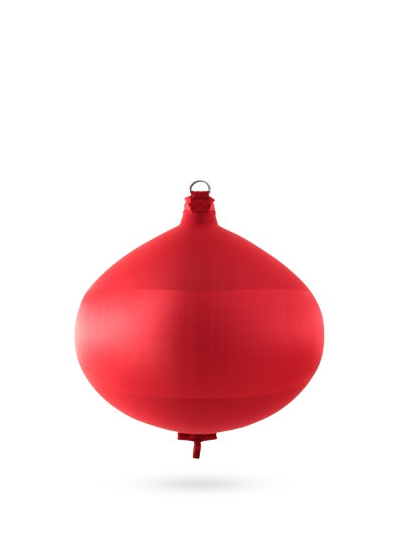 Pare-battage sphérique S60 en textile rouge FENDERTEX®