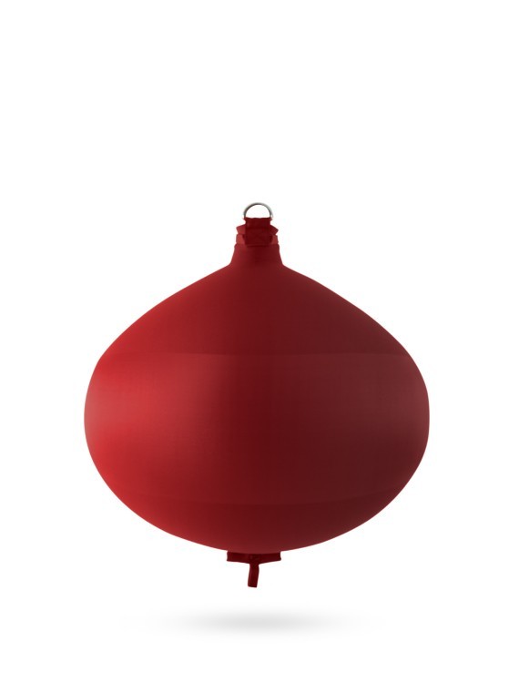 Pare-battage sphérique S70 en textile bordeaux FENDERTEX®