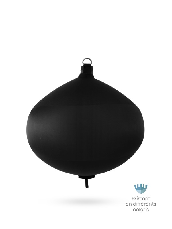Black textile spherical fender S80 FENDERTEX®